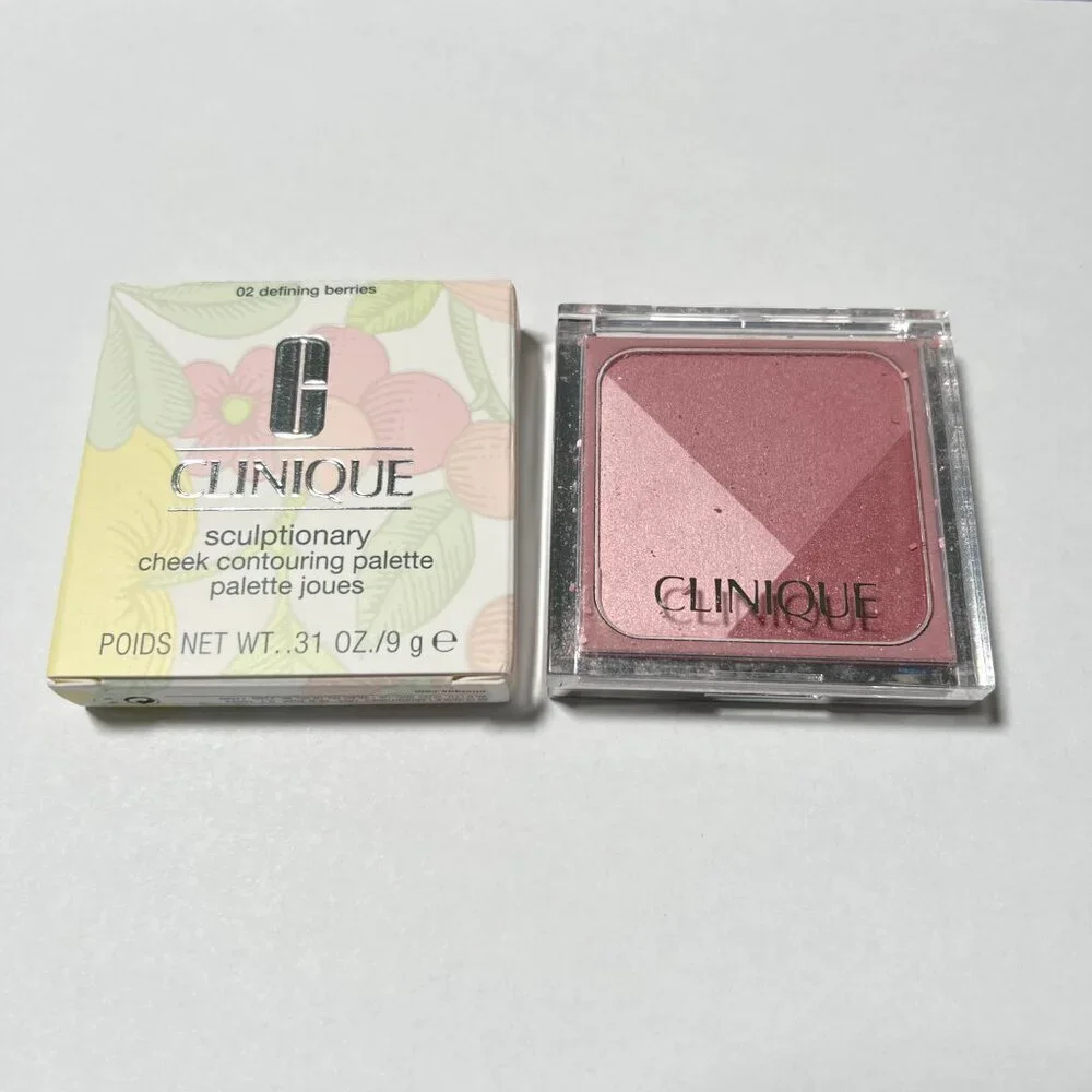 Clinique Sculptionary Cheek Contouring Palette Shade 02 Defining BERRIES Blush